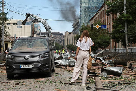 Russia's missile attack near the Lukianivska metro station